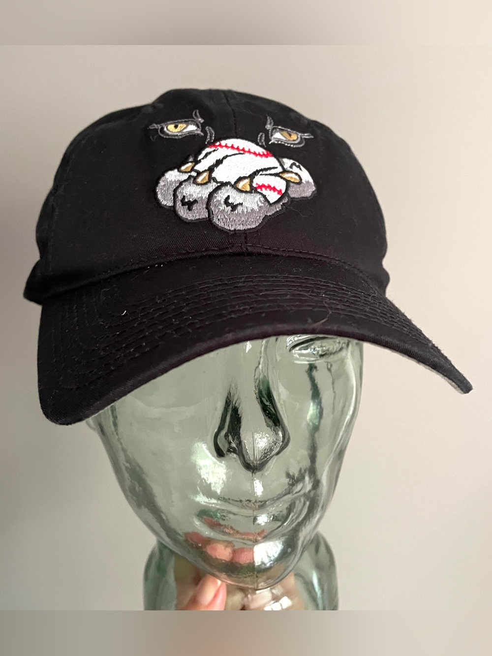 Vintage Black Ottawa Lynx Minor League Baseball Cap - O/S, 90s era! - Picture 2 of 10